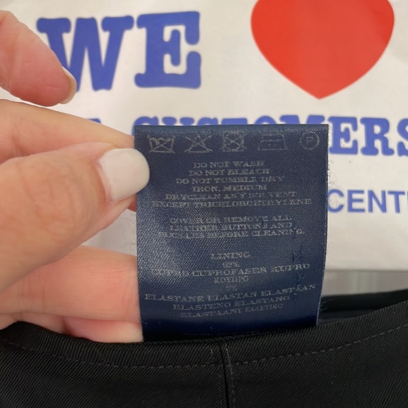 Burberry Black Skirt w Rope Belt Size US 10 - Picture 6 of 6